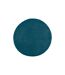 Tapis Rond Imitation Fourrure Doucea 80cm Bleu Canard-1