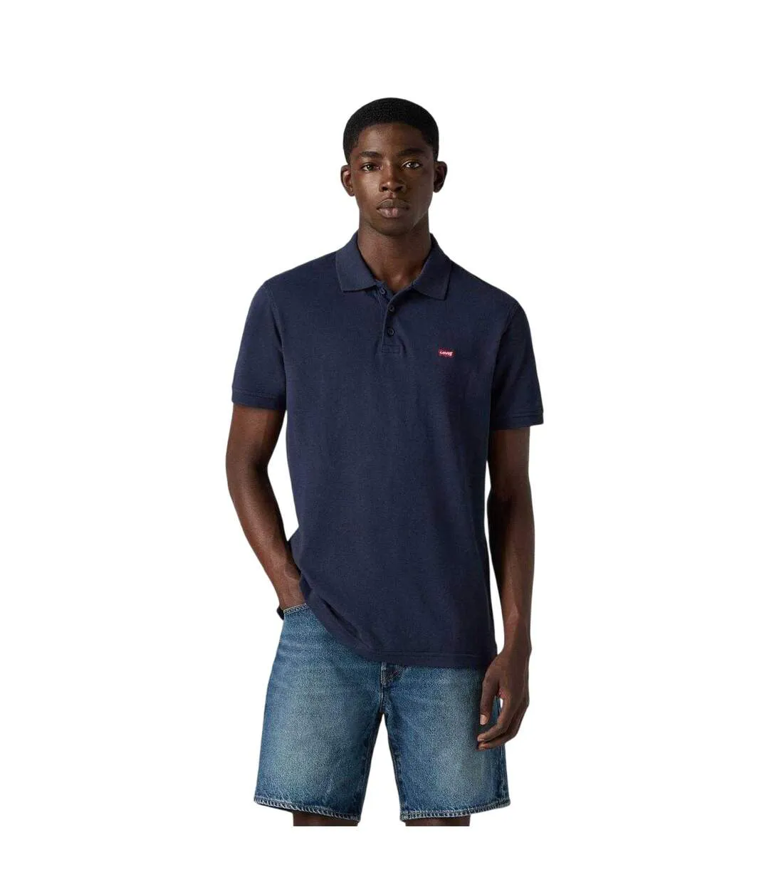 Mens Logo Polo Shirt Navy Blazer Levis-1