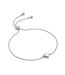 Womens/ladies Sarsah Heart Everyday Charm Bracelet One Size Silver Crystal Ted Baker-2