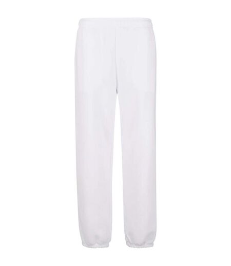 Mens Fluffy Plain Jogging Bottoms White Urban Classics