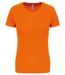 T-shirt sport - Running - Femme - PA439 - orange fluo