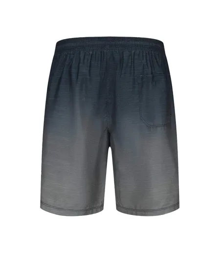 Mens Ombre Stripe Swimming Swim Shorts Blue Ombre Hot Tuna