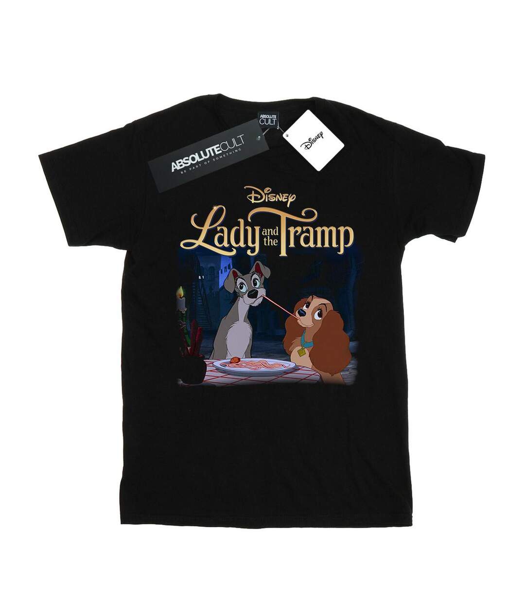 Disney - T-shirt LADY AND THE TRAMP HOMAGE - Femme (Noir) - UTBI17907-1