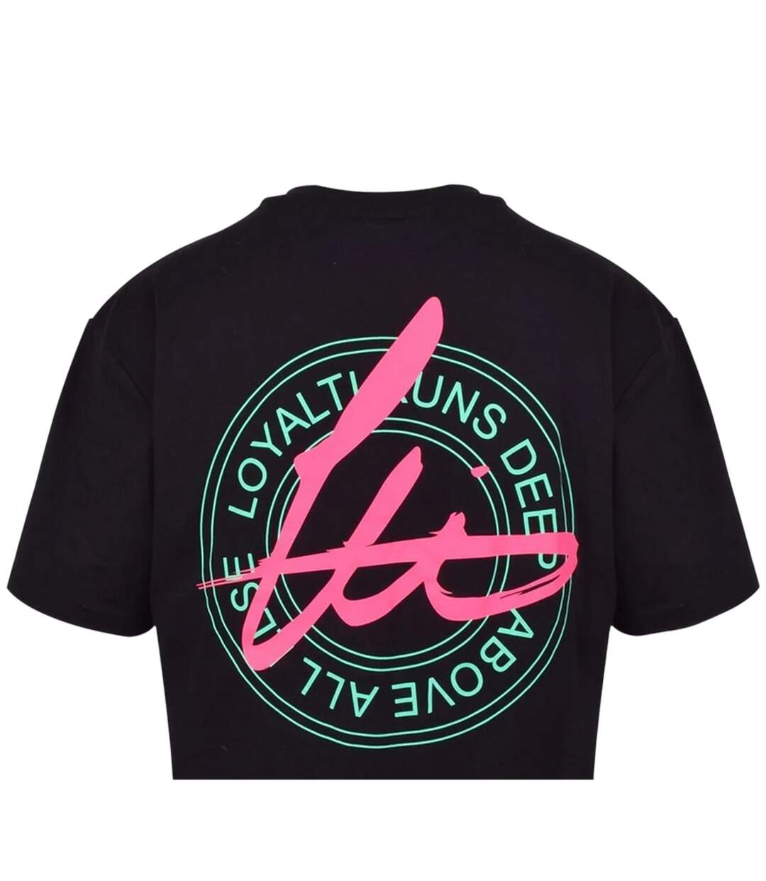 T-shirt Motif/style Néon Homme Noir Loyalti-3