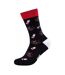 Chaussettes Motif/style Haltère Adulte Noir Rouge Inny-2
