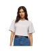 Build Your Brand Womens/Ladies Oversized Short-Sleeved Crop Top (Soft Lilac) - UTRW9837