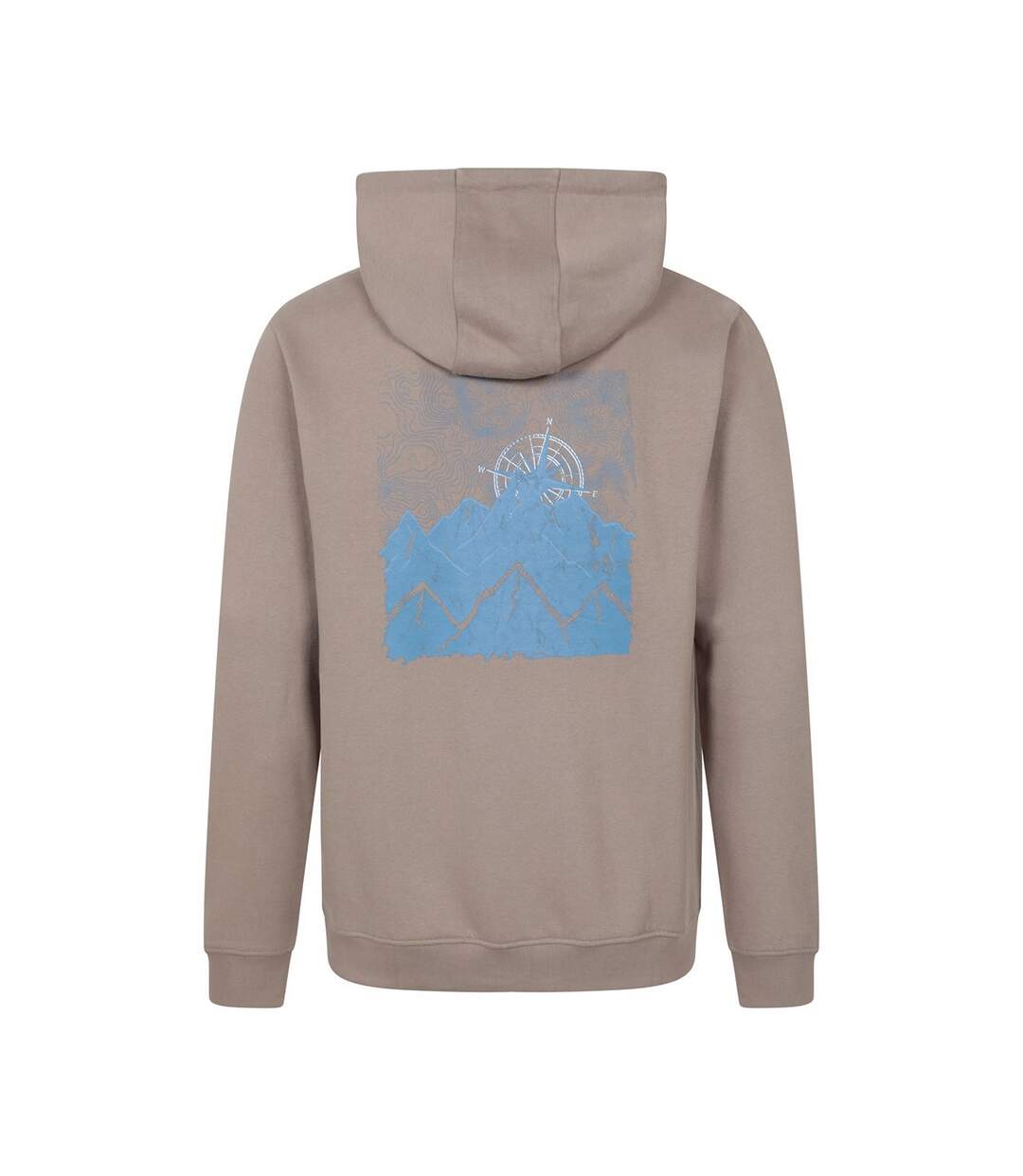 Sweat À Capuche Motif/style Graphique Homme Marron Mountain Warehouse-2