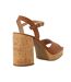 Sandales Jacuzzi Femme Marron Clair Dune London-2