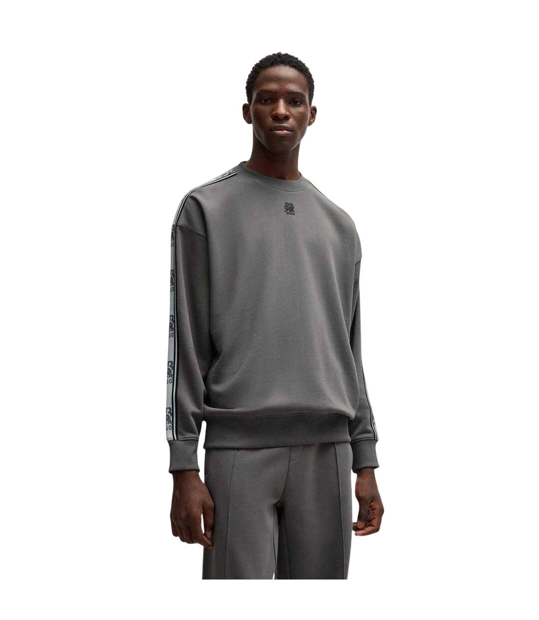 Sweat Red Label Homme Gris Hugo-4