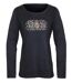 MAYFLOWER NOTICE2 – Tee-shirt manches longues noir sérigraphié pour un style chic et intemporel-5