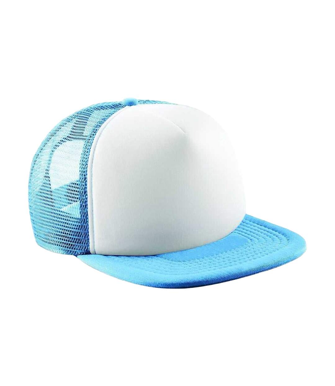Casquette Trucker Motif/style Rétro Bleu Ciel Beechfield-1