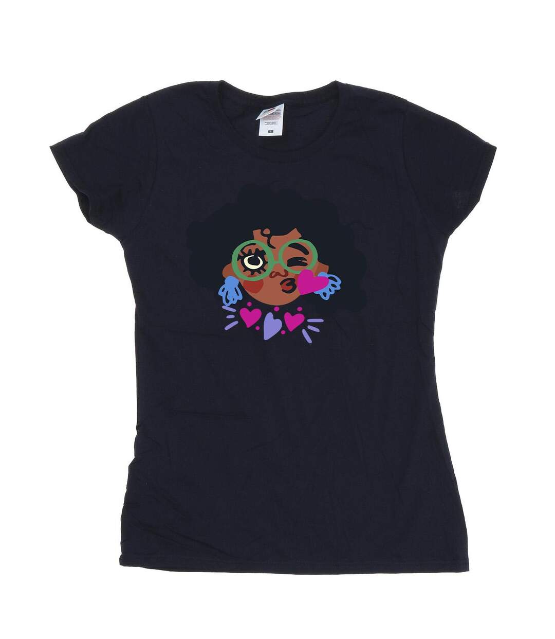 Disney Femmes/Les femmes Encanto Mirabel Kiss - T-shirt en coton (Bleu marine) - UTBI19594-1