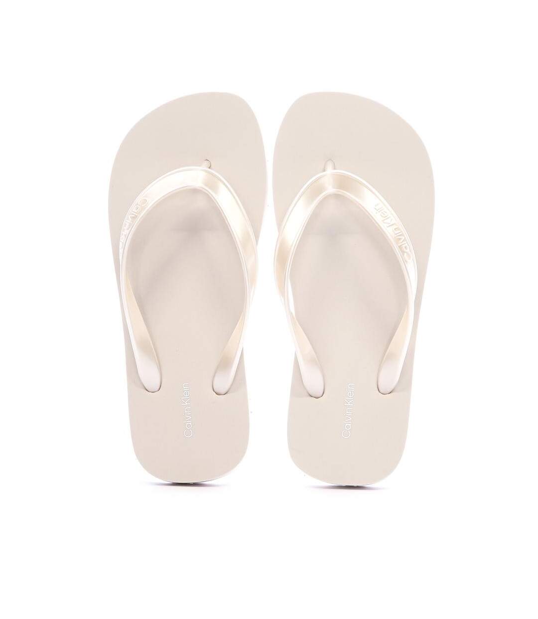 Tongs rose femme calvin klein jeans flip flop tpu metall-3