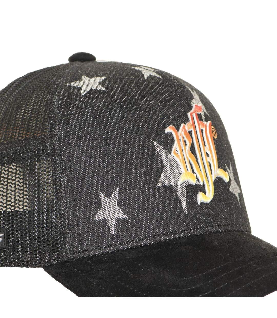 Casquette trucker imprimée filet logo brodé visière imprimée Star Rock'n Free Life-3