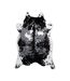 Tapis Imitation Peau de Vache Desert 160x230cm Noir & Blanc-1