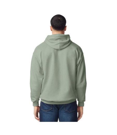 Sweat À Capuche Adulte Vert De Gris Gildan
