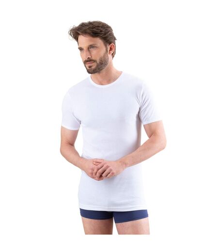 Tee-shirt col rond manches courtes homme Pur coton Premium Fait en France Eminence.