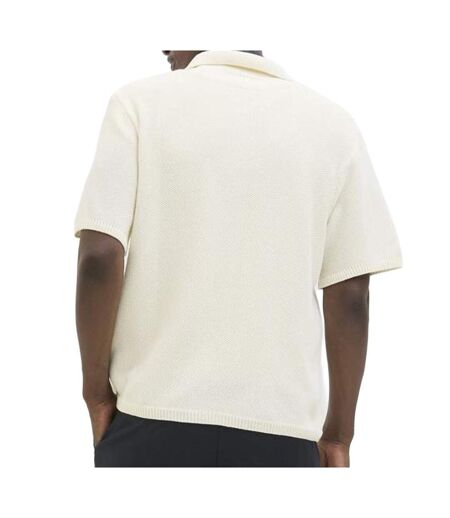 Chemise en maille écru homme jack & jones summer pocket
