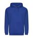 Sweat À Capuche College Adulte Bleu Roi Vif Awdis-1