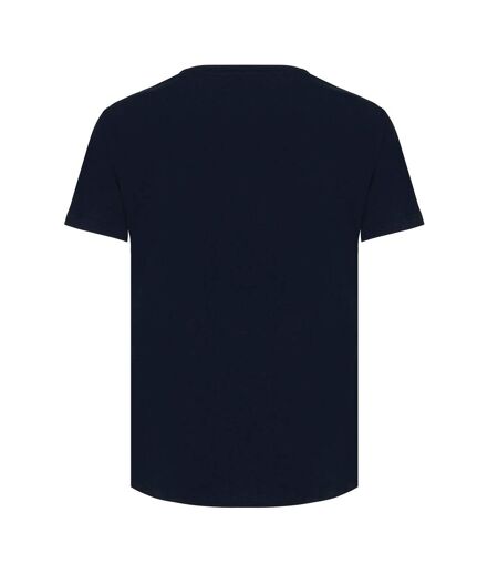 Womens/ladies yala recycled cotton lightweight t-shirt navy Iqoniq