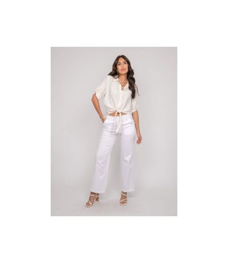 Chemise manches courtes nouée OVELIE - Dona X Lisa