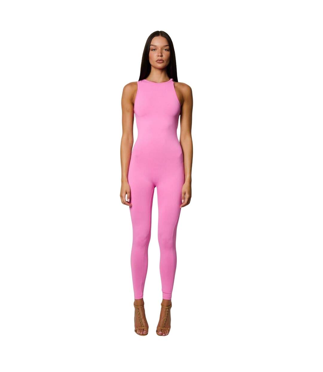 Combinaison Sans Manches Femme Rose Honeyz-4