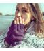 Ladies Thermal 3M Thinsulate Lined Fingerless Gloves for Winter-3