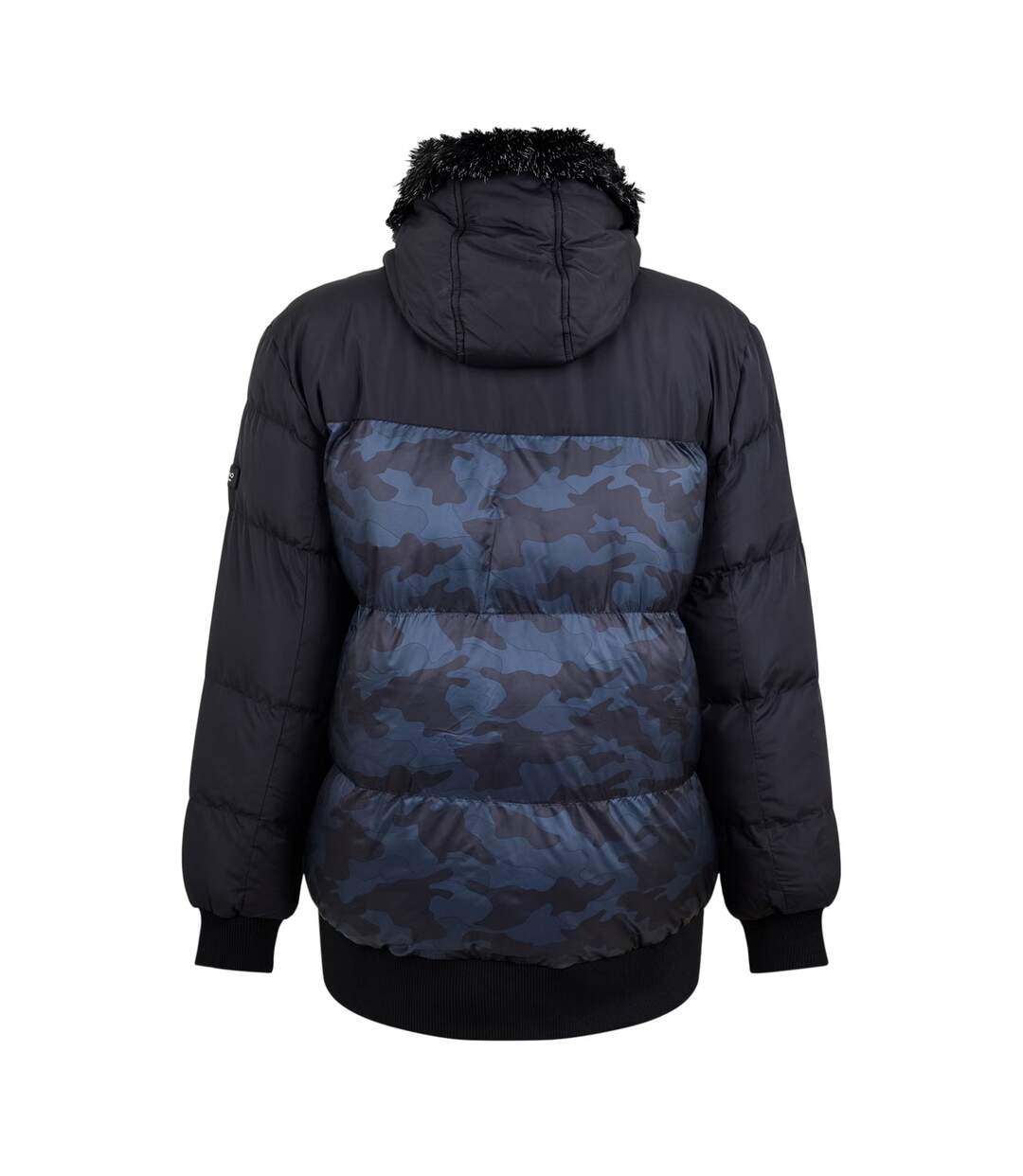 Mens Camouflage Puffer Jacket Black 274 Studio-2