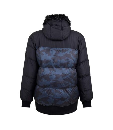 Mens Camouflage Puffer Jacket Black 274 Studio