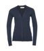 Russell Collection Ladies/Womens V-neck Knitted Cardigan (French Navy)