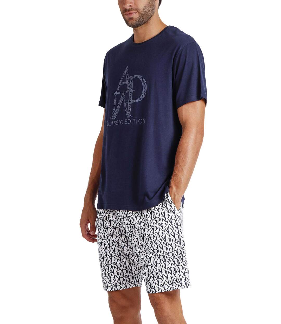 Pyjama short t-shirt Logo Soft Admas-2