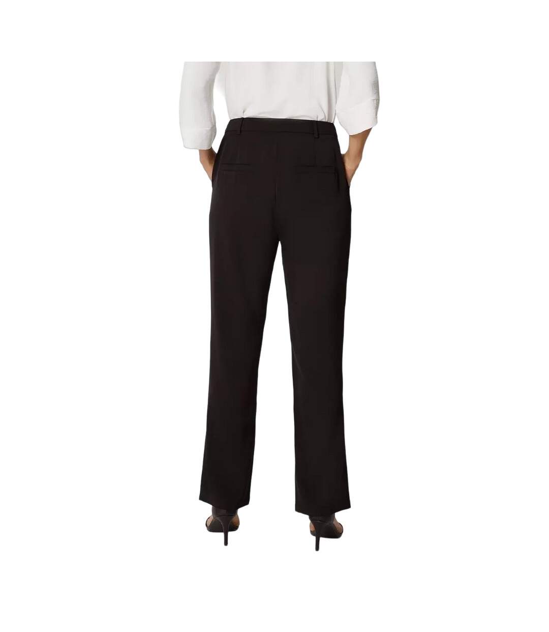 Womens/ladies high waist tapered trousers black Principles-2