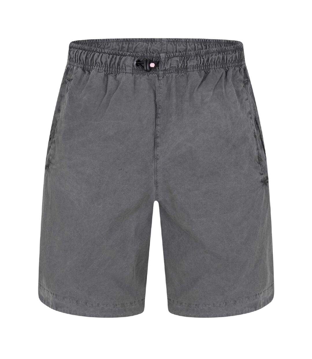 Mens Fleece Relaxed Fit Shorts Gull Grey Humanrace-1