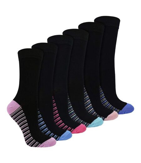 6 Pack Ladies Bamboo Socks Soft Breathable Patterned Everyday Socks