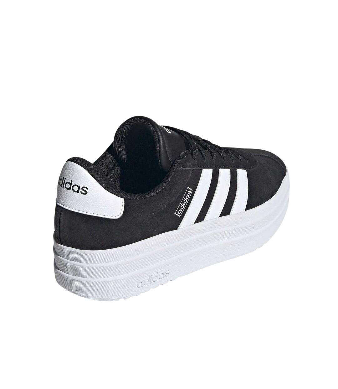 Baskets Court Bold Femme Noir Blanc Adidas-2