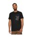 Mens Skull One Line T-shirt Black Mister Tee-1