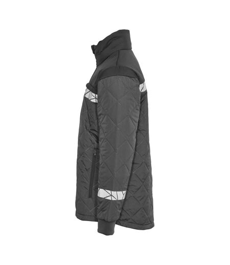 Mens Progression Quilted Lightweight Padded Jacket Grey Black Projob