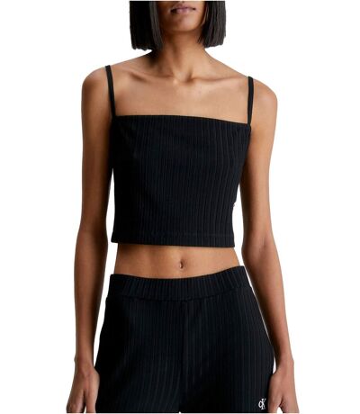 Crop top cotelé  -  Calvin klein - Femme