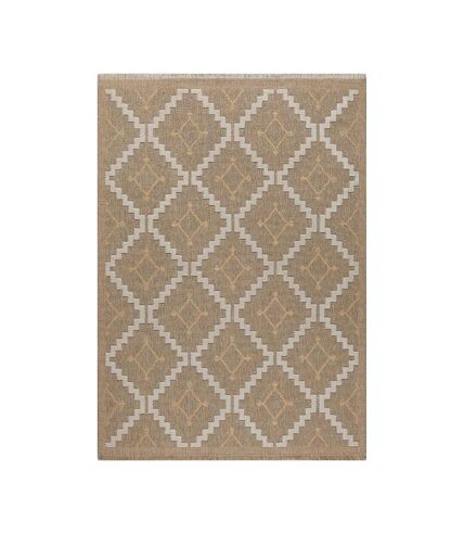 Tapis intérieur extérieur aspect jute jaune Tijuana 9041 90 x 67 cm