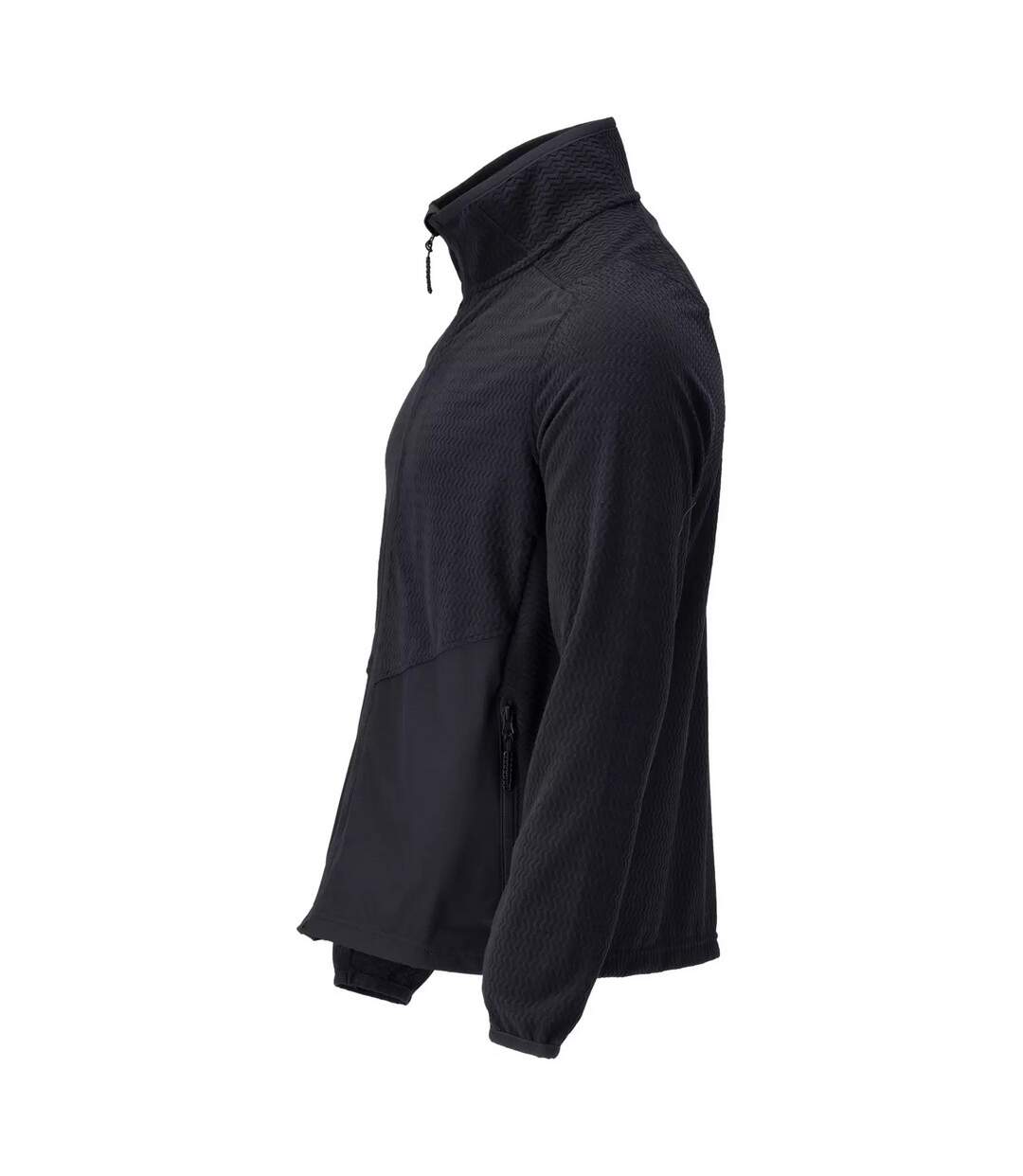 Mens Customised Patterned Fleece Jacket Dark Navy Mascot-3