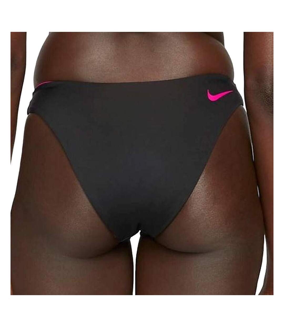 Bas de maillot de bain Noir/Rose Femme Nike Reversible - L-3