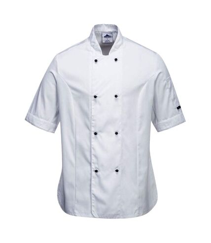 Portwest Womens/Ladies Rachel Short-Sleeved Chef Jacket (White)