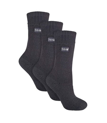 THMO - Lot de 3 Paires Chaussettes Femme Doublées Thermiques Chaudes