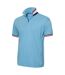 Clique Mens Newton Stripe Detail Polo Shirt (Sky Blue)