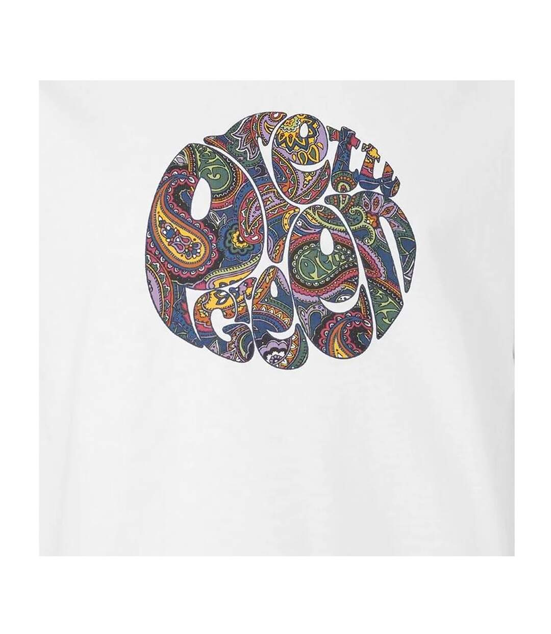 T-shirt Motif/style Logo À Motif Cachemire Homme Blanc Pretty Green-3