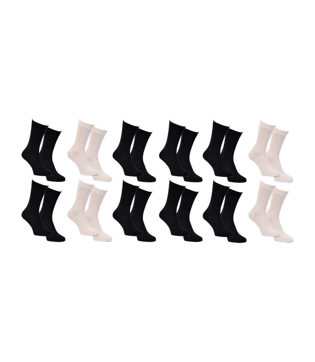 Chaussettes homme en Coton BIO Ultra Confort-Assortiment modèles photos selon arrivages- - Pack de 12-1