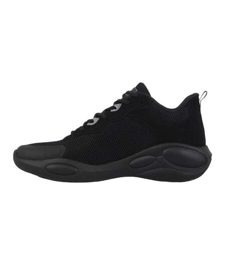 Mens Crossover Mesh Basketball Trainers Black Charcoal Everlast