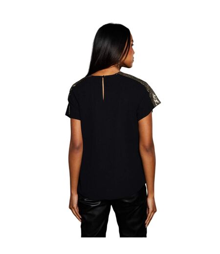 T-shirt femme jaune or Principles