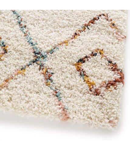 Tapis shaggy tissé motif abstrait AMORE 8