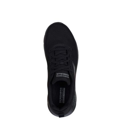 Mens go walk flex vespid trainers black Skechers